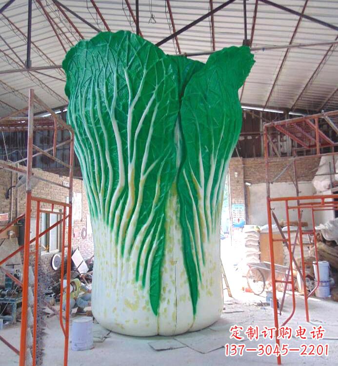 长春白菜铜雕塑