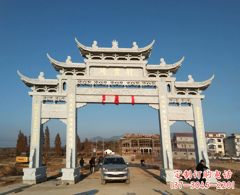 长春全国著名景点石雕牌坊