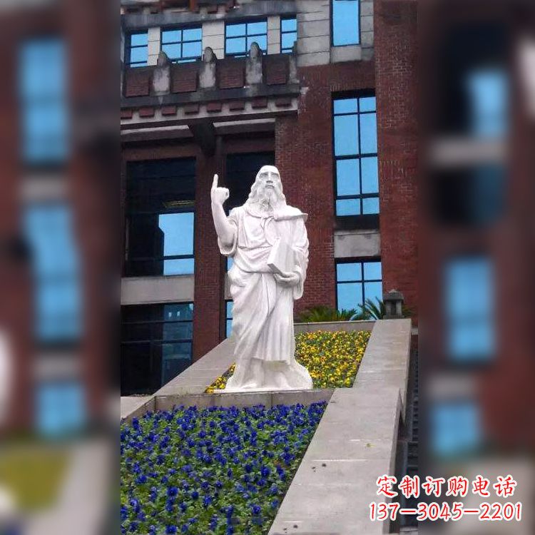 长春柏拉图精美石雕像,传承哲学大师的精神