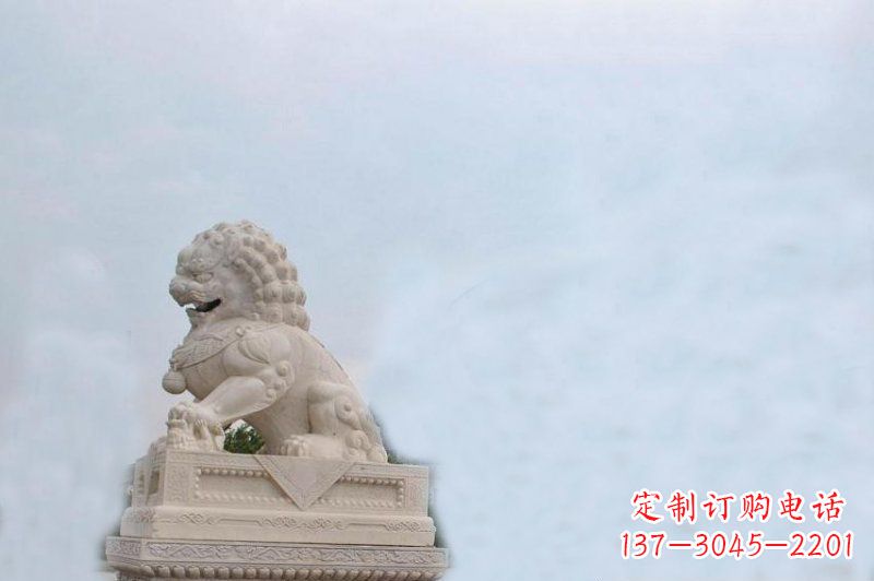 长春北京狮石精美狮子雕塑