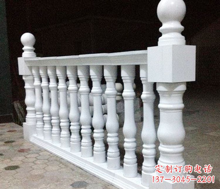 长春别墅汉白玉石栏杆景观石雕