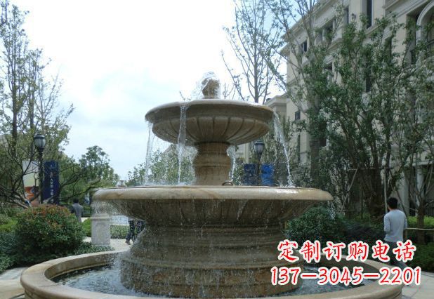 长春别墅景观大型喷泉石雕 (3)