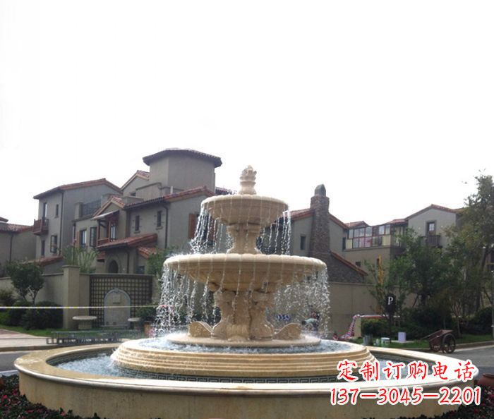 长春别墅景观大型喷泉石雕 (4)