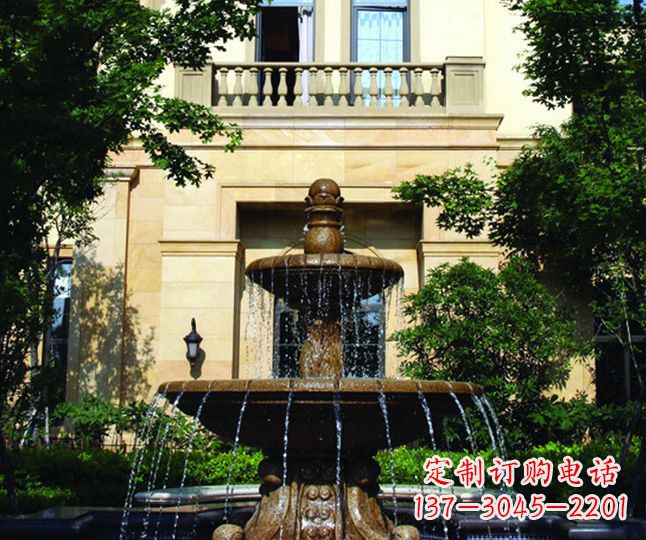 长春多层喷泉石雕——景观装饰的精美绝伦