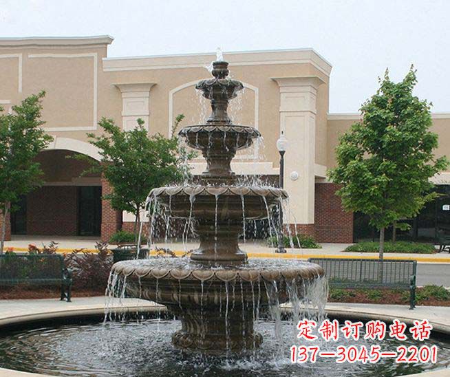 长春梦幻之舞多层喷泉雕塑