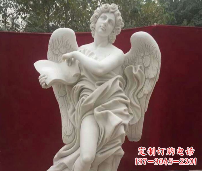 长春别墅景观天使人物石雕 (2)