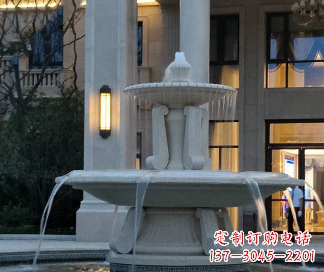 长春别墅景观小区喷泉石雕