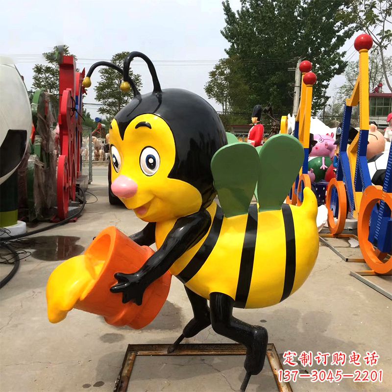 长春玻璃钢蜜蜂雕塑