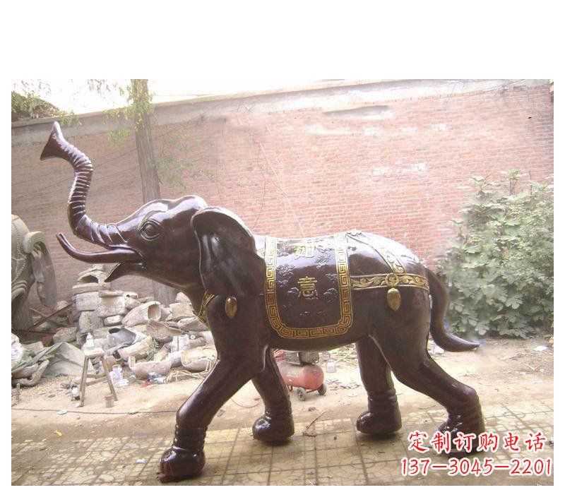 长春玻璃钢大象雕塑