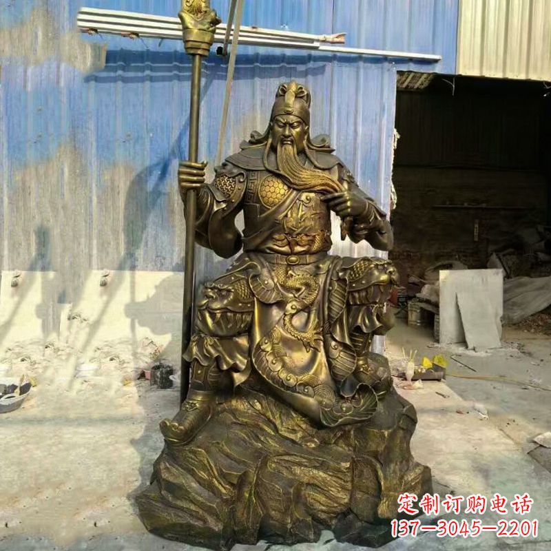 长春玻璃钢制作的关羽雕塑