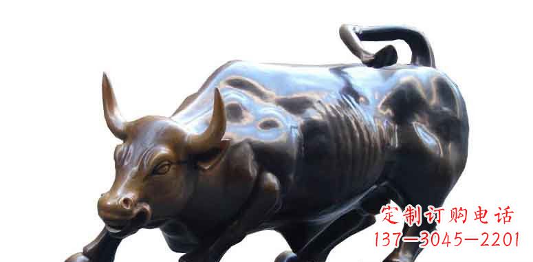 长春玻璃钢仿铜牛公园动物雕塑雕刻艺术的精美绝伦