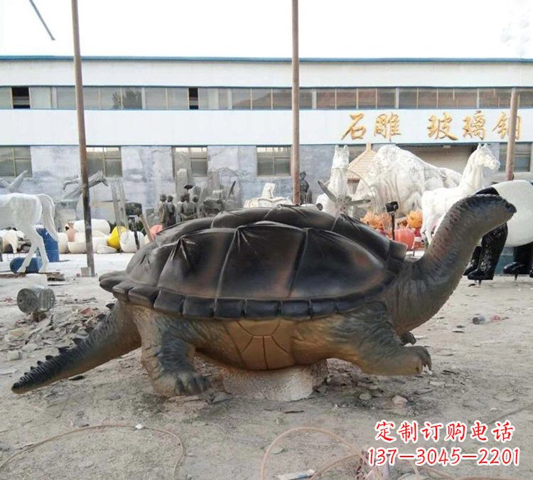 长春玻璃钢仿真大型乌龟雕塑