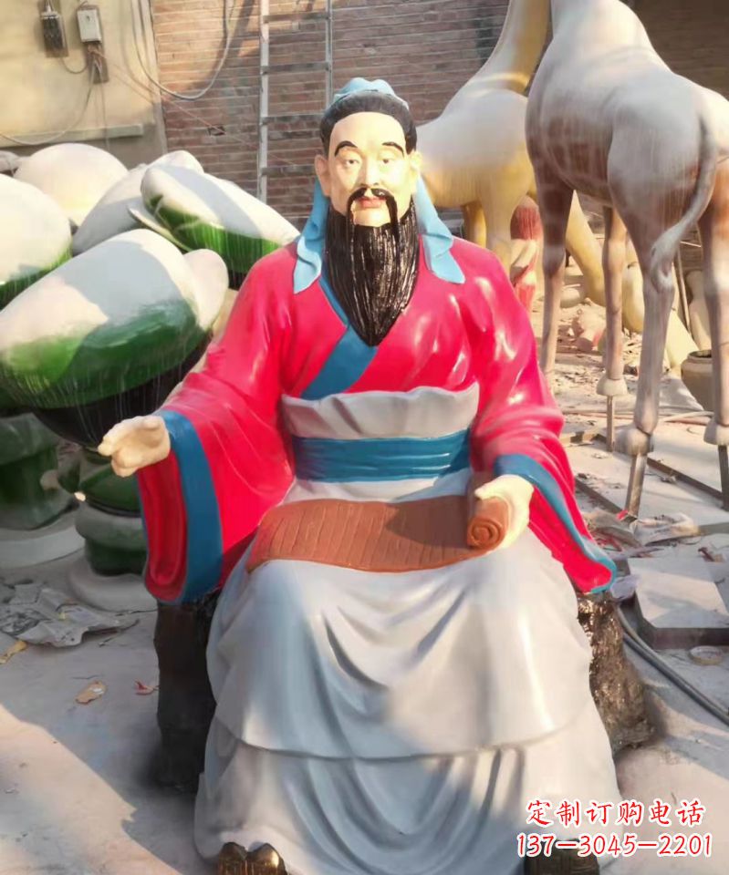 长春玻璃钢雕刻的孔子