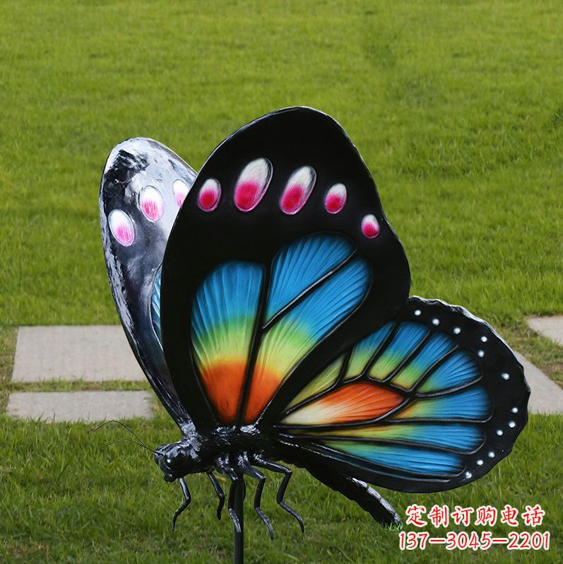 长春玻璃钢制作的蝴蝶雕塑