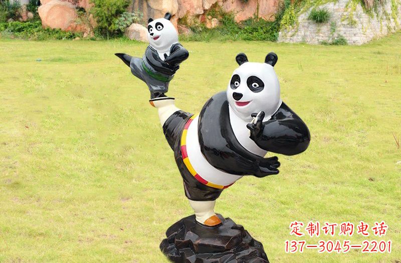 长春玻璃钢卡通功夫熊猫
