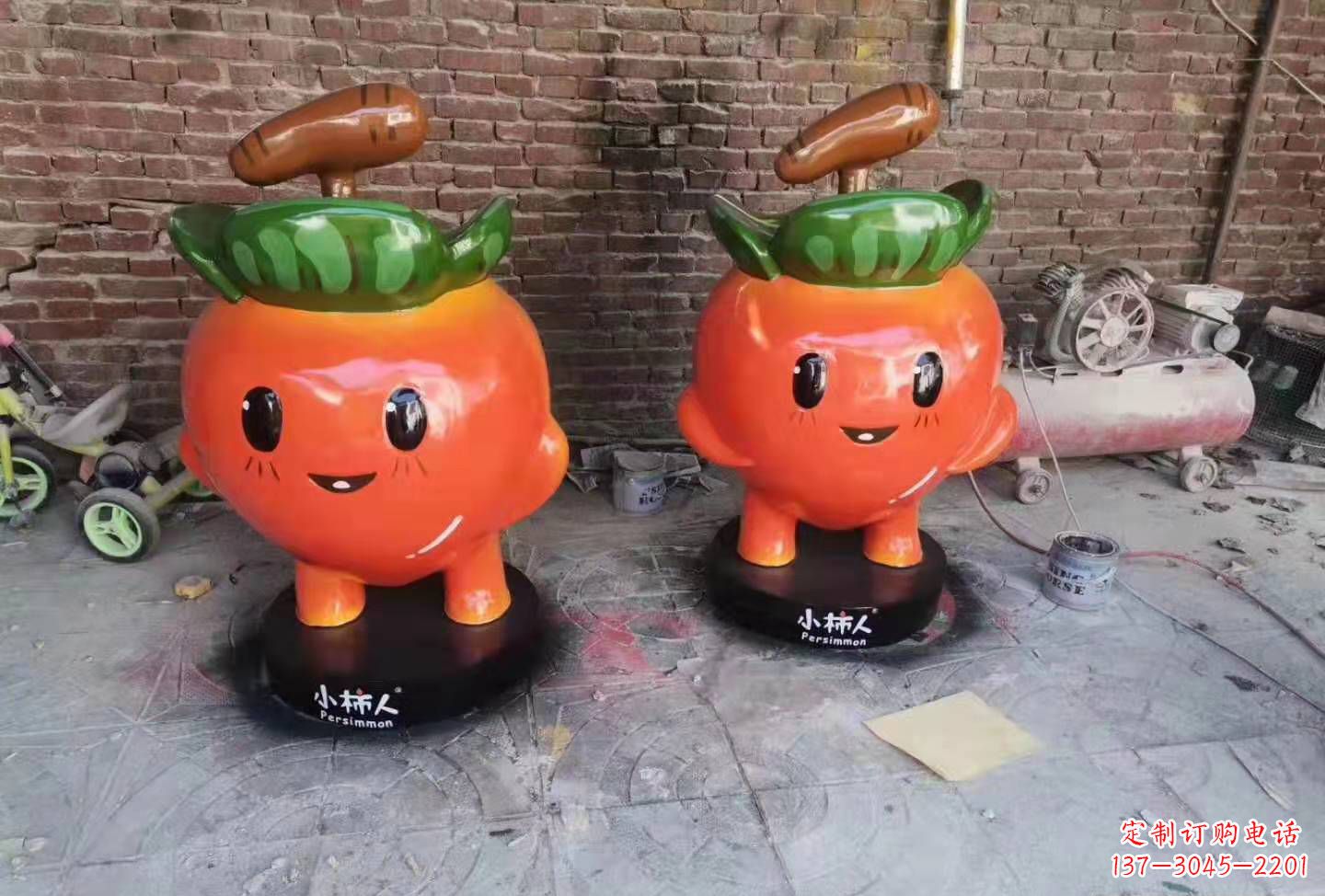 长春精致玻璃钢卡通蔬菜雕塑