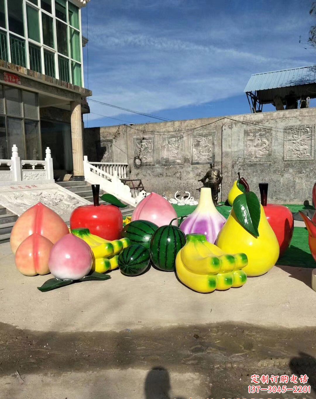 长春玻璃钢水果雕塑一种别致的艺术