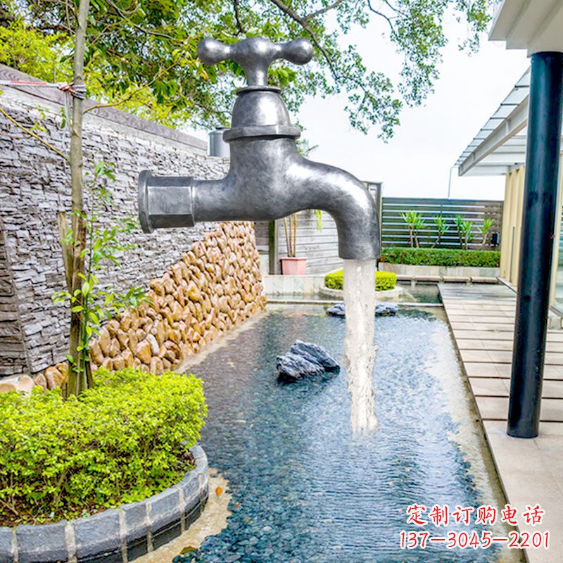 长春玻璃钢水龙头喷泉雕塑精美绝伦