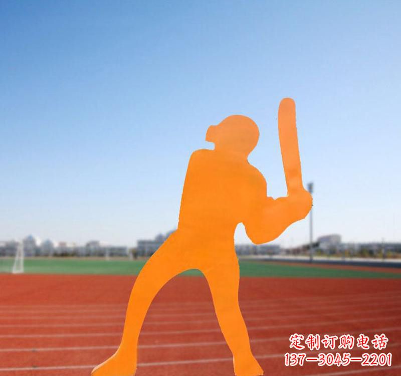 长春棒球运动人物雕塑传承棒球精神