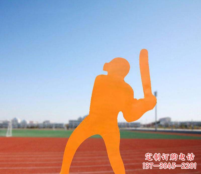 长春不锈钢棒球雕塑精美的艺术品