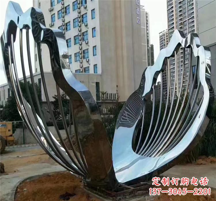 长春不锈钢贝壳雕塑艺术与自然的完美结合