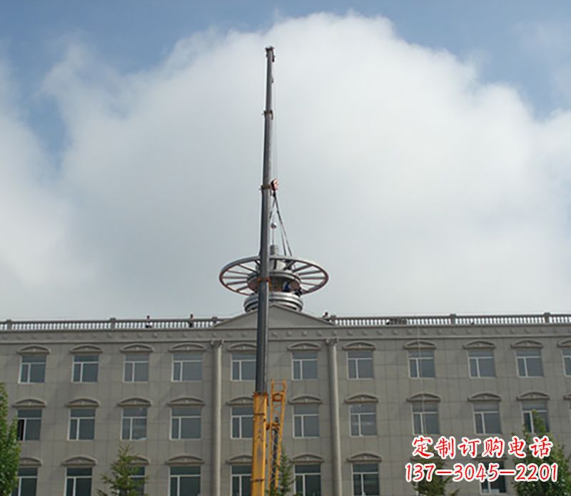 长春不锈钢避雷针雕塑——安全保护灵感之源