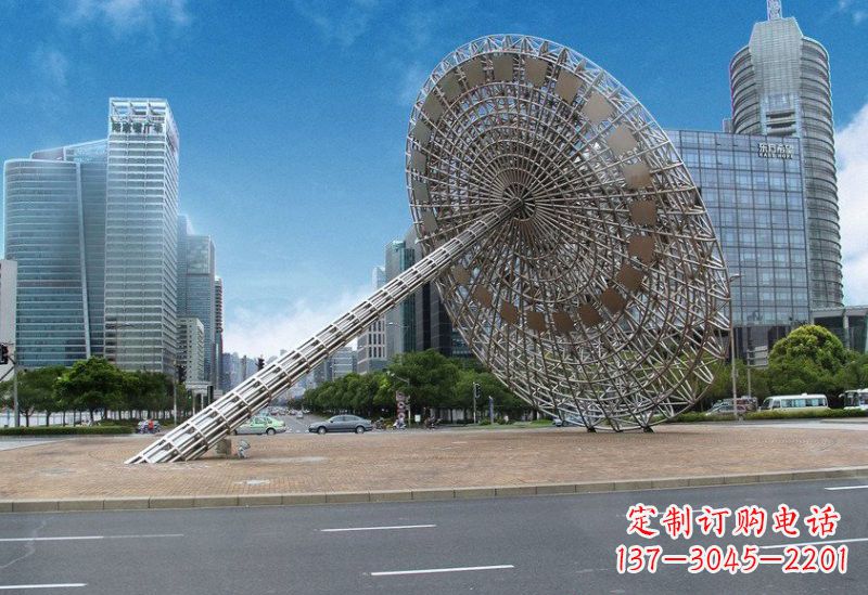 长春不锈钢城市日晷雕塑——缔造城市新景观