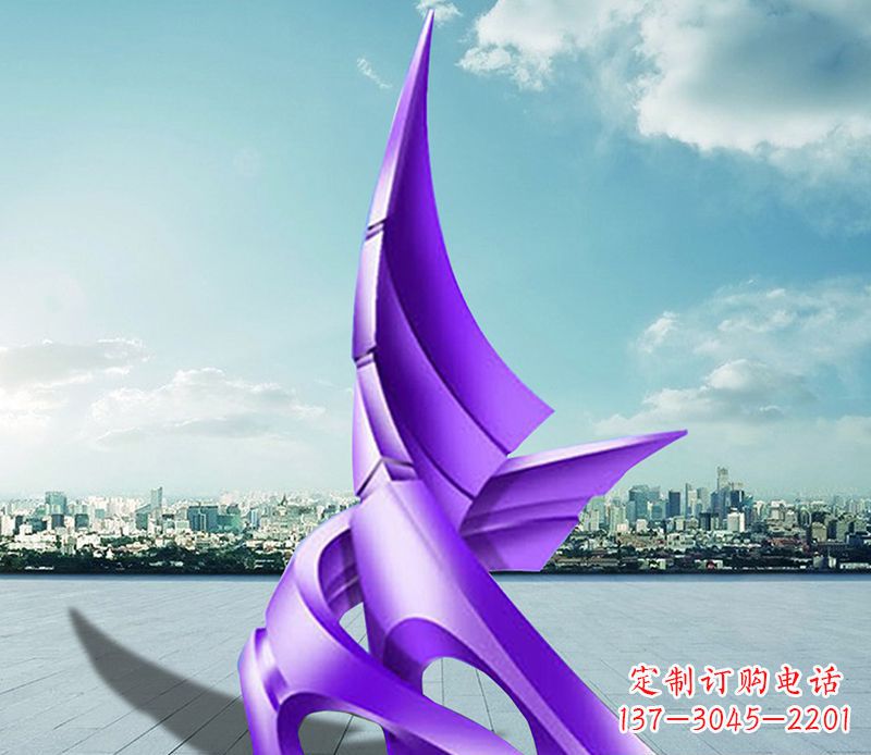 长春不锈钢船帆雕塑静谧的海洋美景