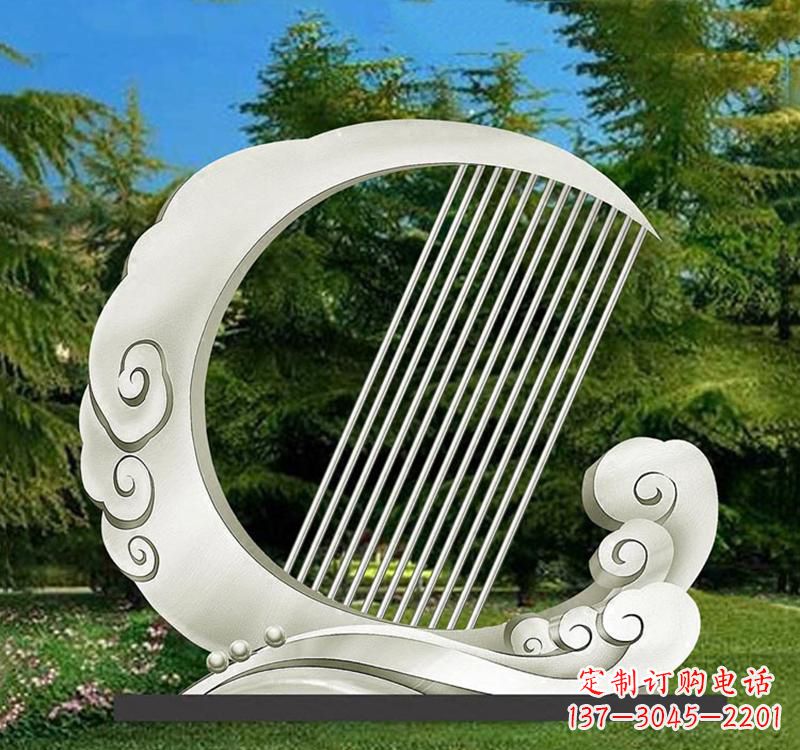 长春精美的不锈钢月亮雕塑