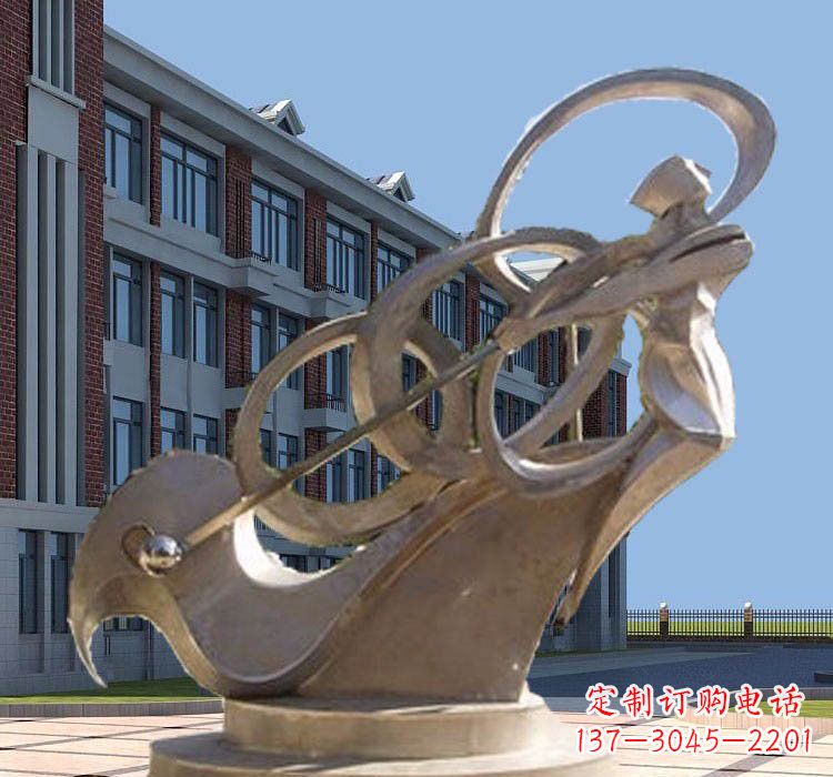 长春不锈钢制作的高尔夫球雕塑