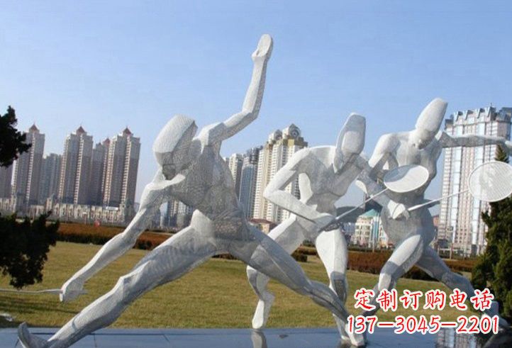 长春精致不锈钢羽毛球雕塑