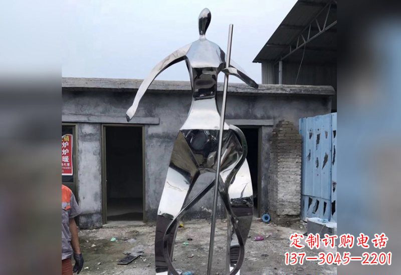长春精致的不锈钢大提琴雕塑