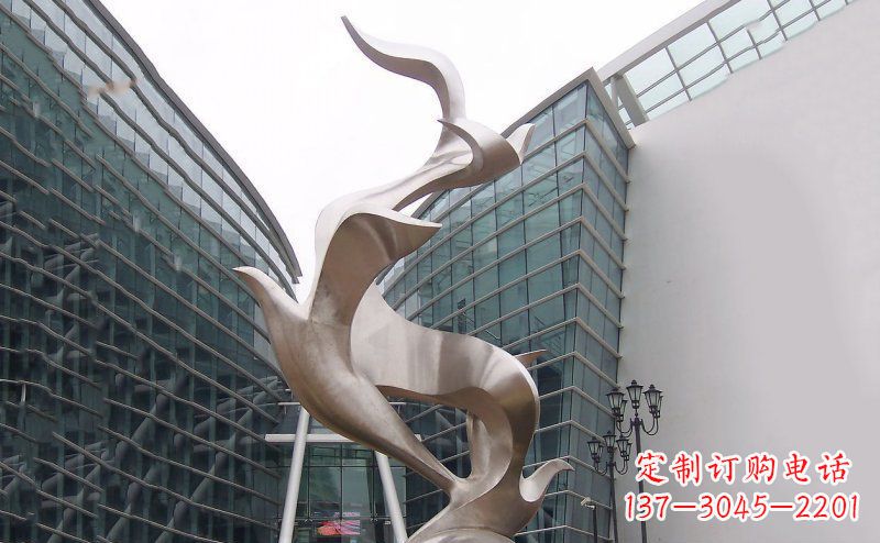长春不锈钢大雁雕塑