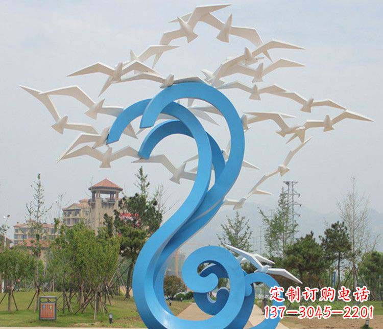 长春不锈钢大雁雕塑传承传统文化的象征