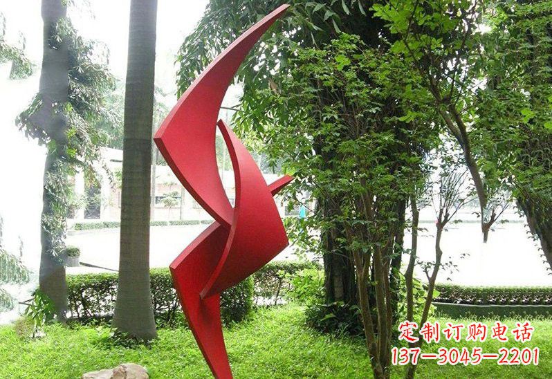 长春不锈钢抽象的风车雕塑