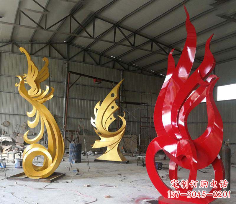 长春不锈钢凤凰雕塑