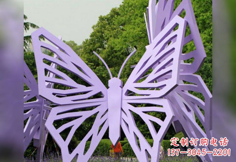 长春不锈钢抽象蝴蝶雕塑