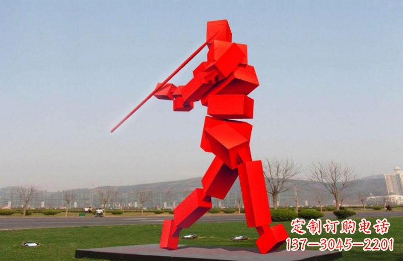 长春不锈钢标枪雕塑