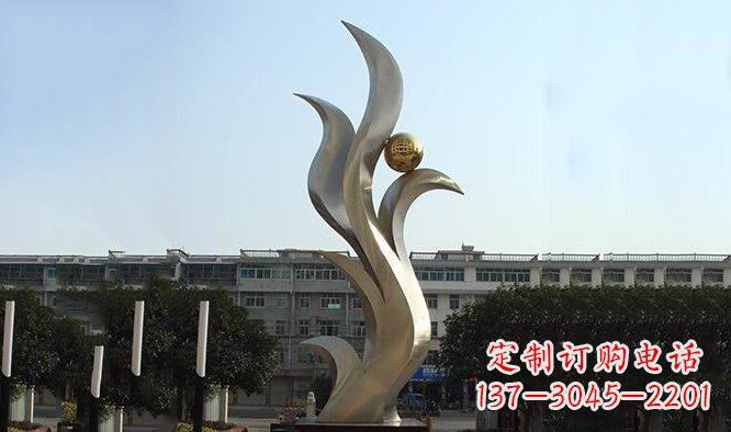 长春精美不锈钢凤凰雕塑