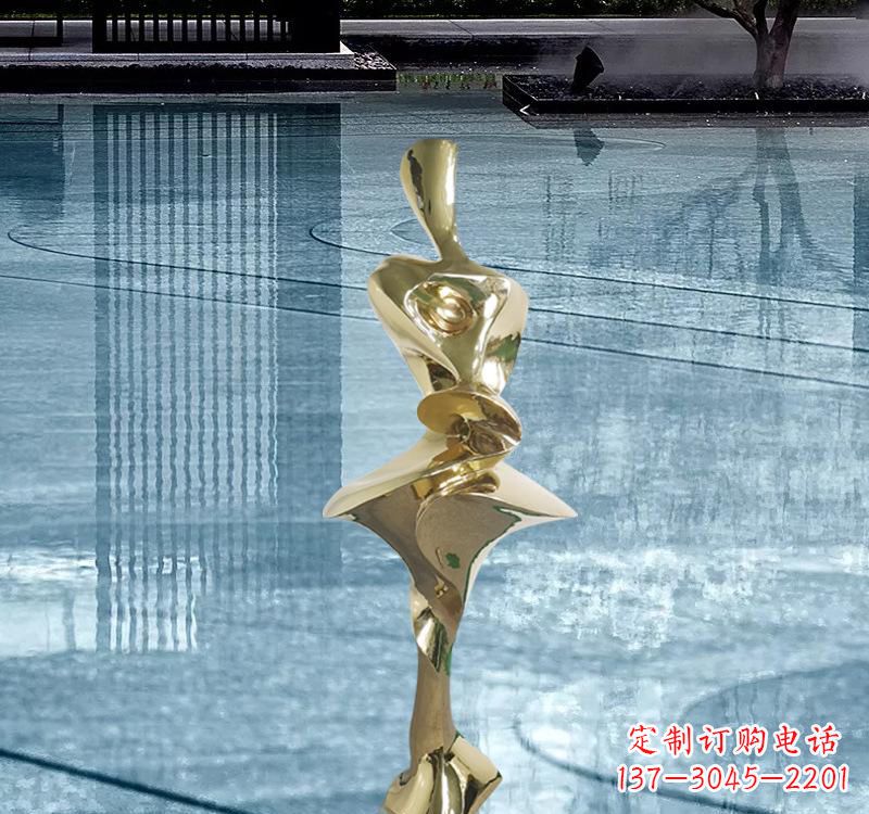 长春不锈钢材质的人体雕塑