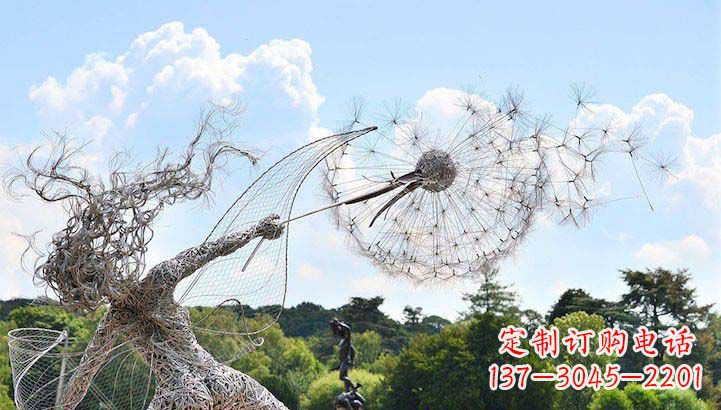 长春不锈钢蒲公英雕塑