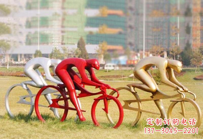长春不锈钢自行车雕塑