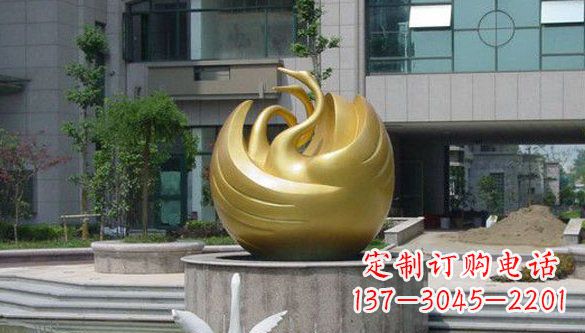 长春不锈钢天鹅雕塑