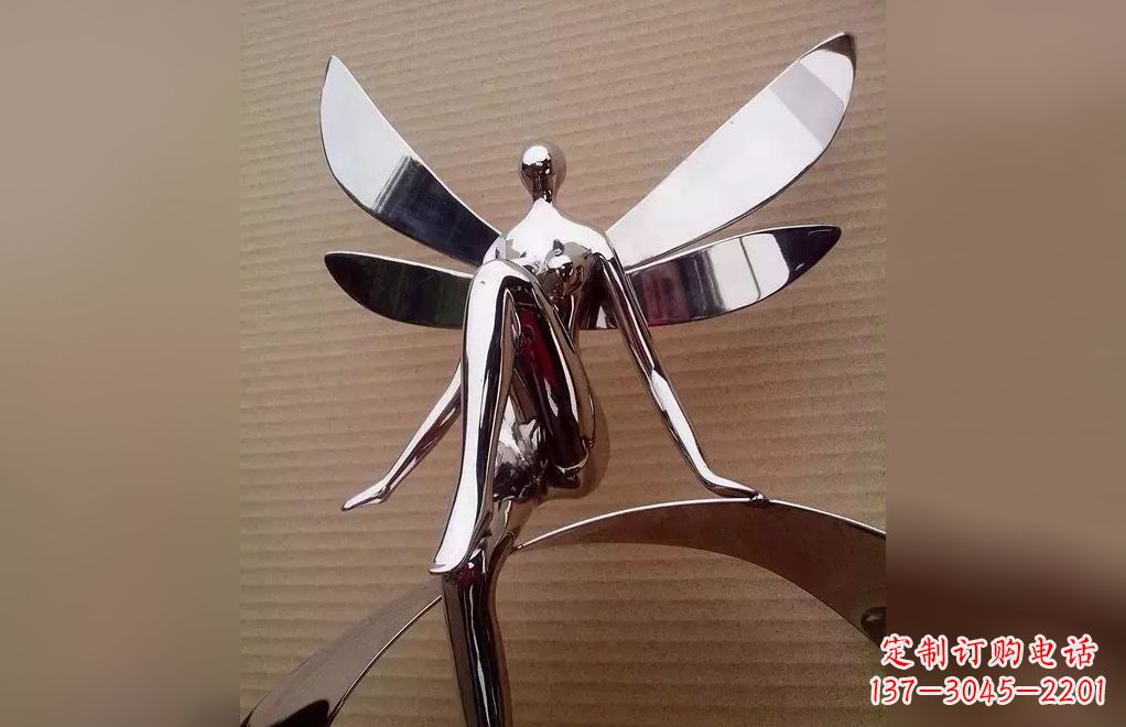 长春不锈钢天使雕塑