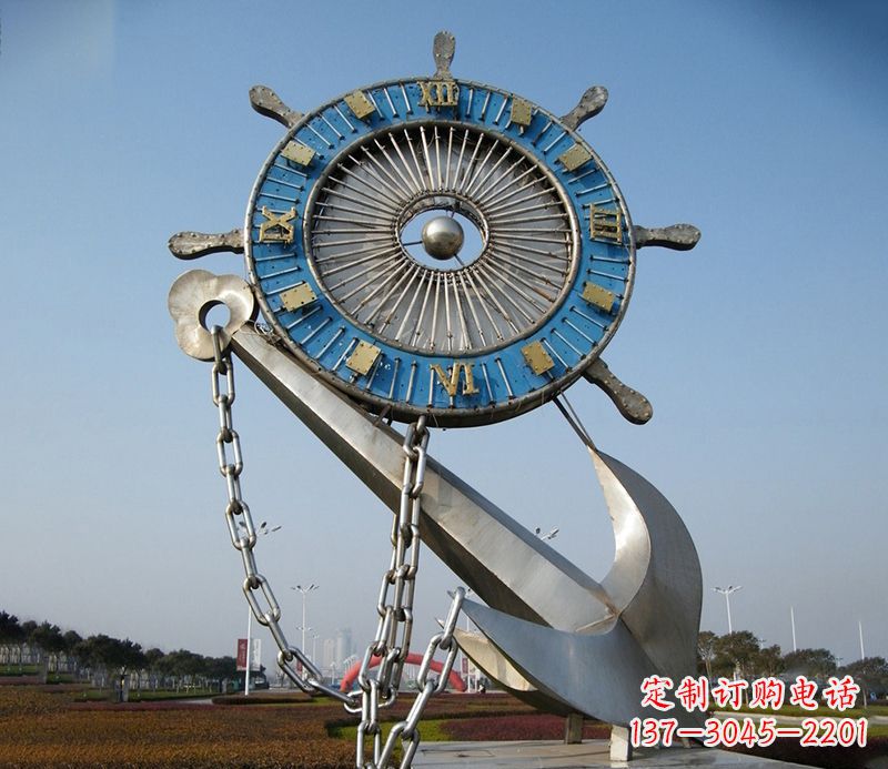 长春不锈钢船舵雕塑展现精湛工艺