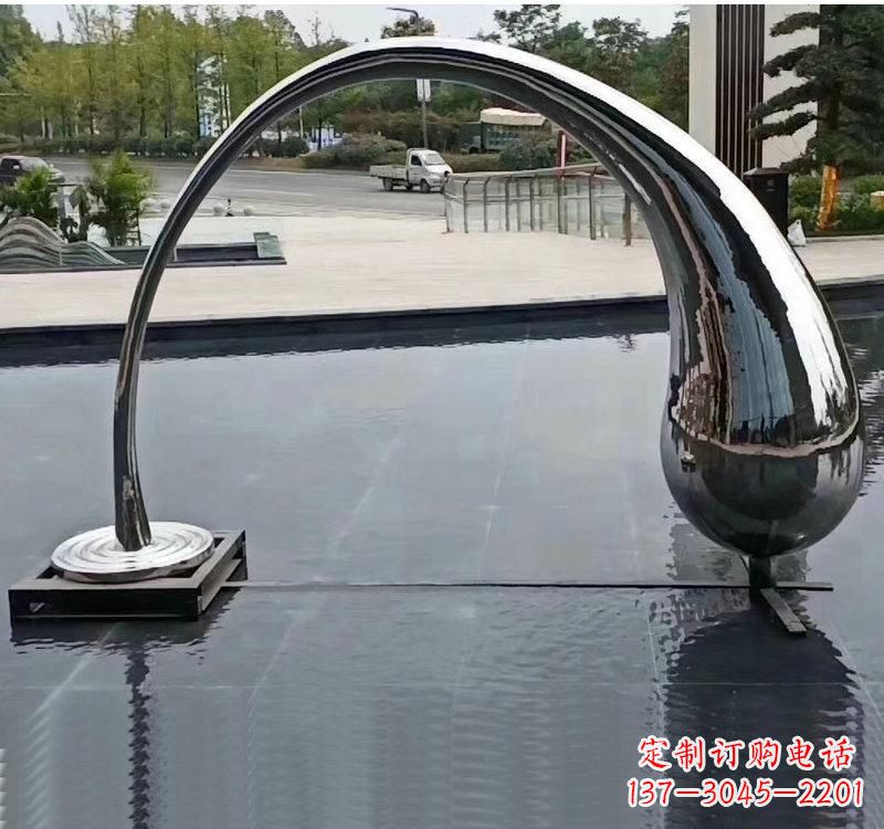 长春不锈钢大型水滴雕塑让艺术融入生活