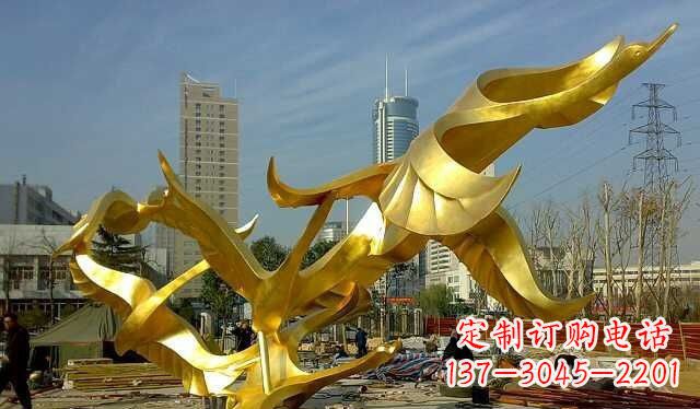 长春不锈钢大雁雕塑——一件传承中华文化的艺术杰作