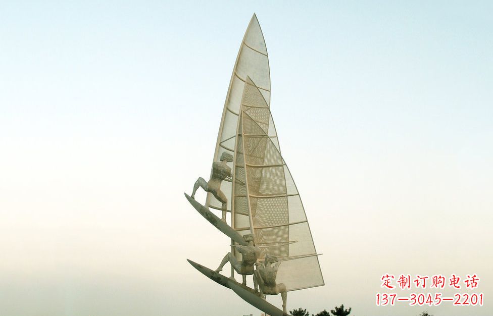 长春精美的不锈钢帆船雕塑
