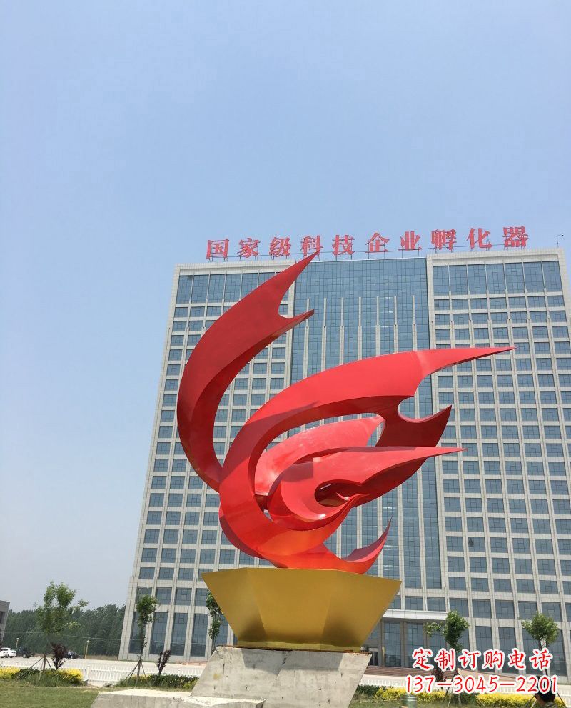 长春不锈钢凤凰雕塑一种具有传统文化内涵的艺术品