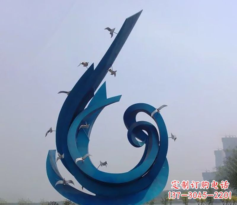 长春不锈钢鸽子雕塑雕刻着永恒与美丽